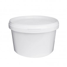 1 LITRE WHITE TUB WITH LID